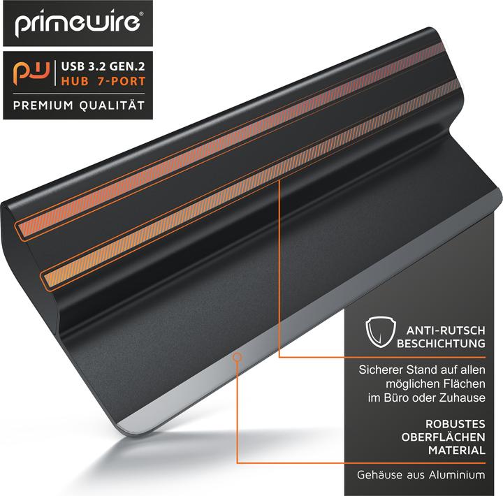 Immagine prodotto Primewire Hub attivo (USB-A, 7 porte)