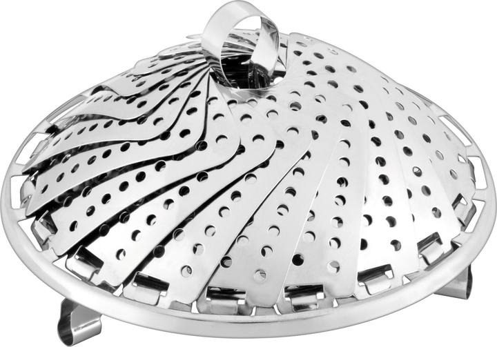 Produktbild Silit Garsieb Dünsteinsatz Dampfgarer Einsatz mit Öse 14cm faltbar Edelstahl (14 cm, Metall)