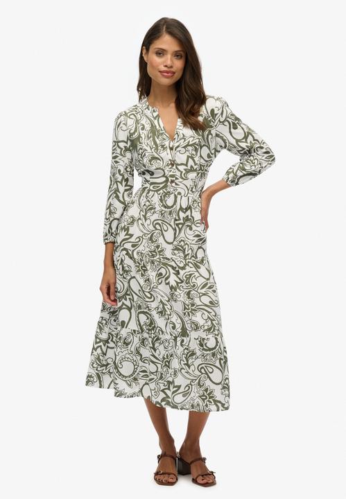 Produktbild Superdry Damen Midikleid mit Rüschen (L)