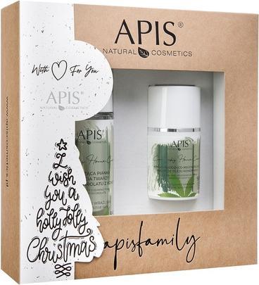 Actual product image Apis Apisset Christmas Set Cannabis Soothing Face Wash Foam 150ml And Soothing-Regenerating Cream 50ml (Foam, 150 ml)
