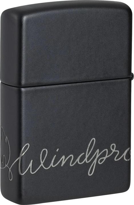 Actual product image Zippo Black Windproof