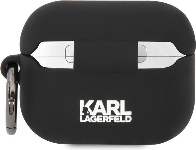 Produktbild Karl Lagerfeld 3D Logo NFT Karl and Choupette Silicone Case for AirPods Pro Black (Kopfhörer Hülle)