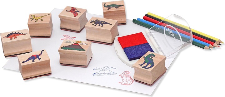 Image du produit Melissa & Doug Jeu de timbres Dinosaure