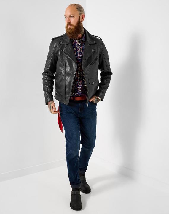 Produktbild Joe Browns Vintage Inspired Leather Biker Jacket (XL)