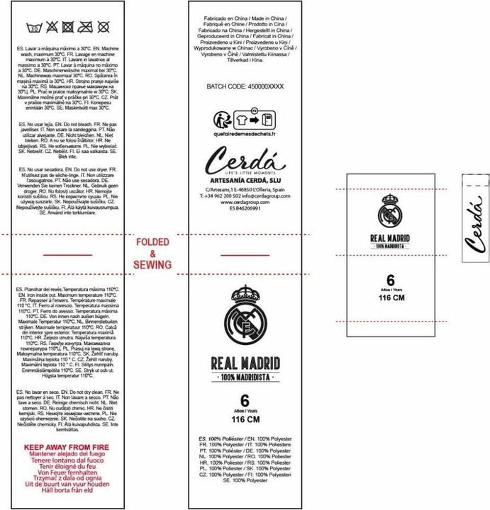 Produktbild Real Madrid CF Kinder-Morgenmantel Real Madrid C.F. Blau (110)