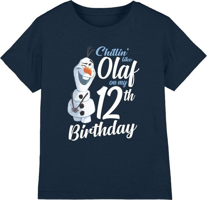 Produktbild Disney Frozen Chillin Like Olaf TShirt 12er Geburstag (152, 158)