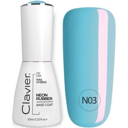 Clavier, Nagellack, Luxury Nail Neon Rubber Base N03 10Ml