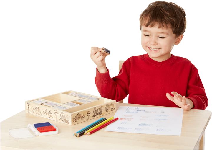 Actual product image Melissa & Doug Stamp Set vehicles