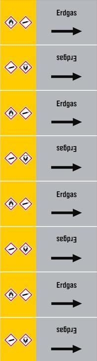 Actual product image Brady ISO 20560 Pipe markers - Gas