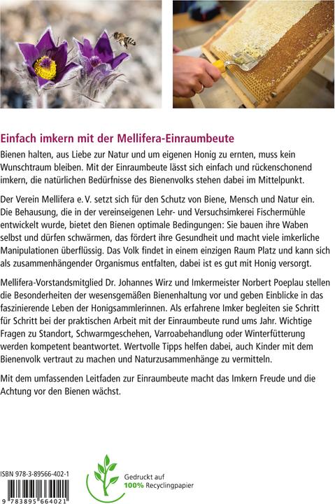 Produktbild Imkern mit der Einraumbeute (Deutsch, Norbert Poeplau, Dr. Johannes Wirz, Johannes Wirz, 2020)