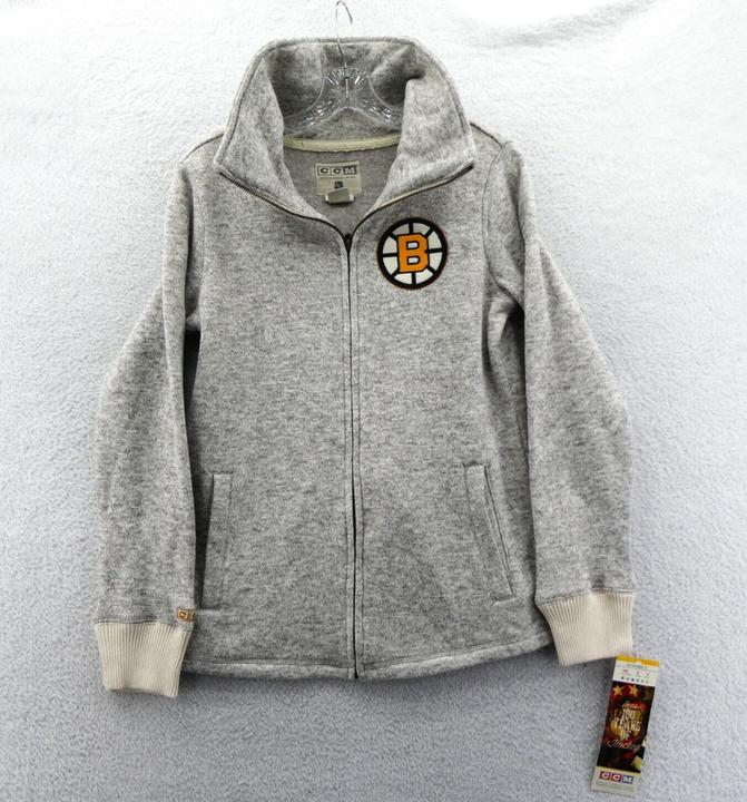 Produktbild Reebok CCM NHL SR Kapuzenpullover mit durchgehendem Reissverschluss (XL, Boston Bruins) (XL)