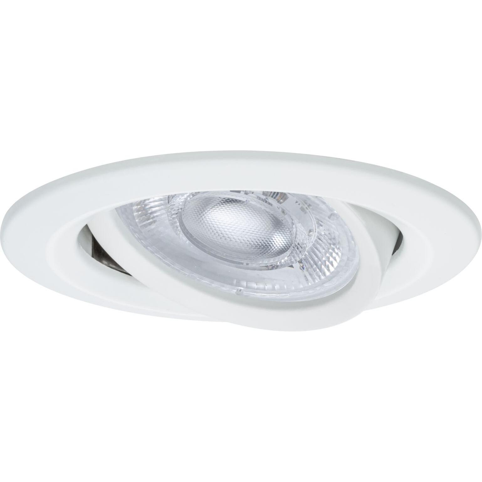 Paulmann, Applique + Plafoniera, 92414 Nova LED-Einbauleuchte GU10 4.9 W Weiss (matt) (550 lm, GU10)