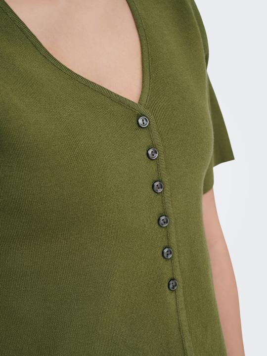 Produktbild Only Onllucy Ss V-Neck Button Ex Knt (S)