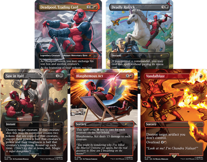 Produktbild Magic the Gathering Secret Lair x Marvel's Deadpool (Englisch, Booster Pack)