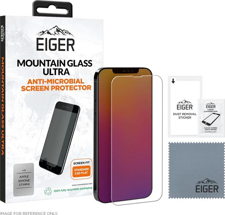Actual product image Eiger Mountain Glass Ultra (1 Piece, Apple iPhone 13 mini)