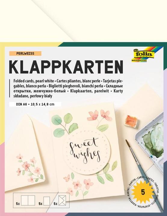 Actual product image Folia Double cards rectangular 220 g/m2 (5 pcs.)