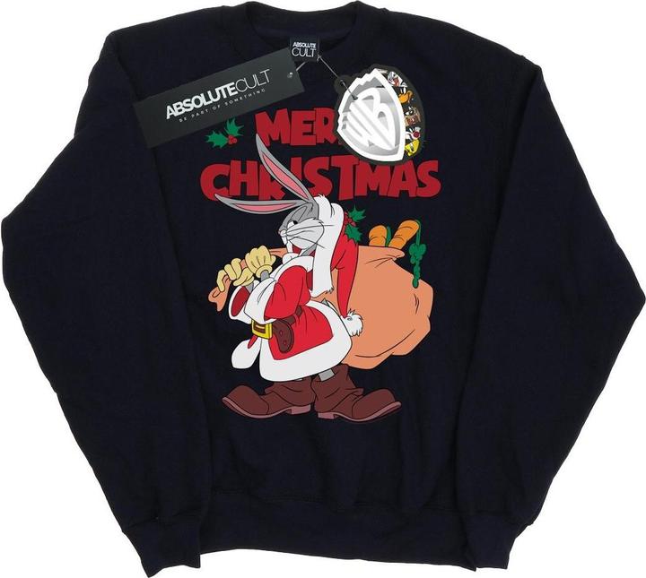 Actual product image Looney Tunes Mens Santa Bugs Bunny Sweatshirt (3XL)