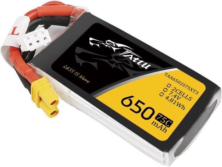 Produktbild Tattu RC-Akku LiPo 650 mAh 7.4 V 75C (7.40 V, 650 mAh)