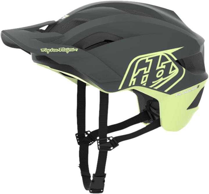 Produktbild Troy Lee Designs Flowline SE MIPS Helm, Badge, gray/glo yellow, M/L | 57-59cm (57 - 59 cm)
