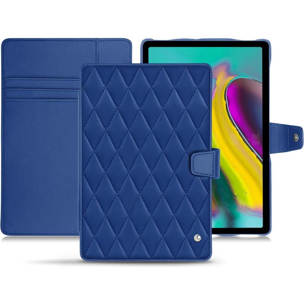 Noreve Lederschutzhülle Wallet (Galaxy Tab S5e), Tablet Hülle, Blau
