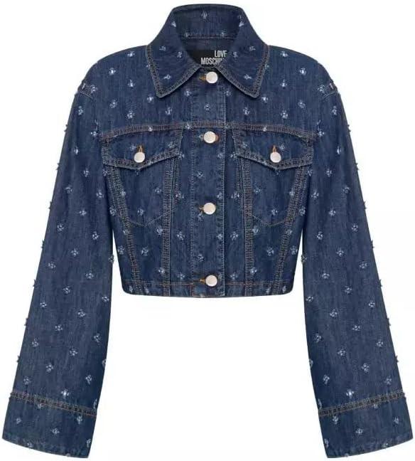 Actual product image Love Moschino Cropped Trucker Jacket (40)