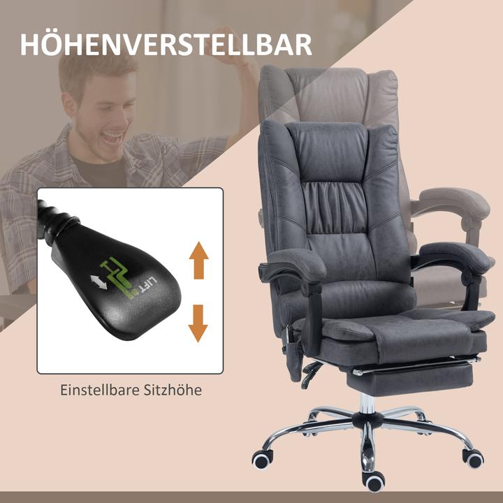 Produktbild Vinsetto Massage-Bürostuhl (45 - 53 cm)