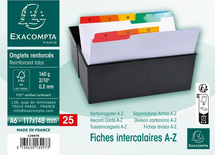Actual product image Exacompta Dividers (A6)
