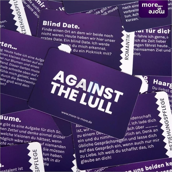 Produktbild More is more AGAINST THE LULL - Die Losbox für Paare (Deutsch)