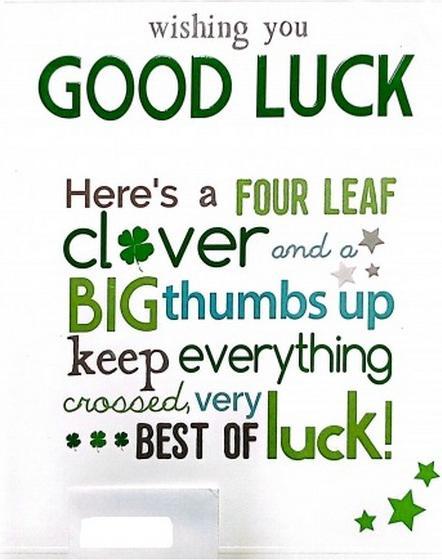 Immagine prodotto Generic Wishing You Buona Fortuna Biglietto d'Auguri (1x)