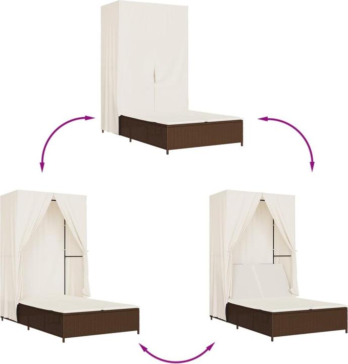 Immagine prodotto vidaXL Doppel-Sonnenliege (197 cm)