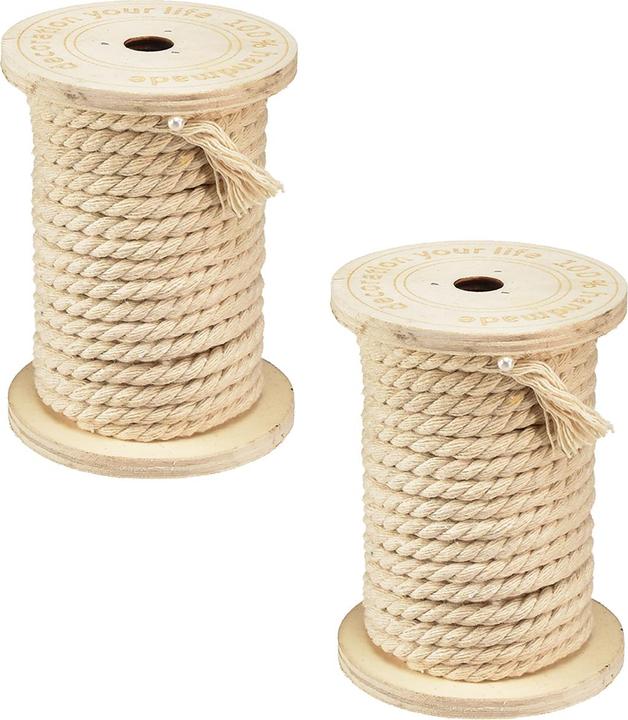 Produktbild Viana Baumwollkordel Deko Kordel Holzspule 2St (2x)