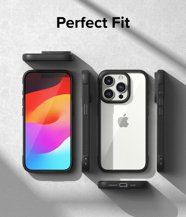 Produktbild Ringke iPhone 15 Pro Case Fusion Bold Clear/ Black (Apple iPhone 15 Pro)