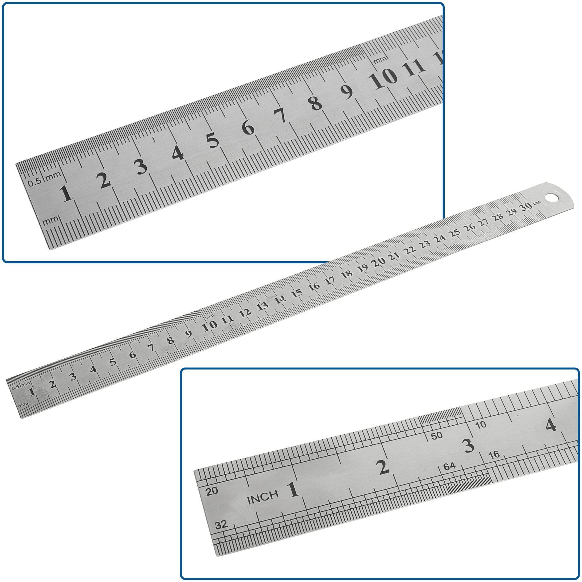 GEKO, Messlehre, Linearmessgerät Aus Edelstahl 300mm