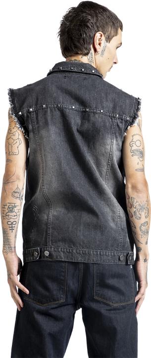 Produktbild Black Premium Vest with pyramid studs (S)