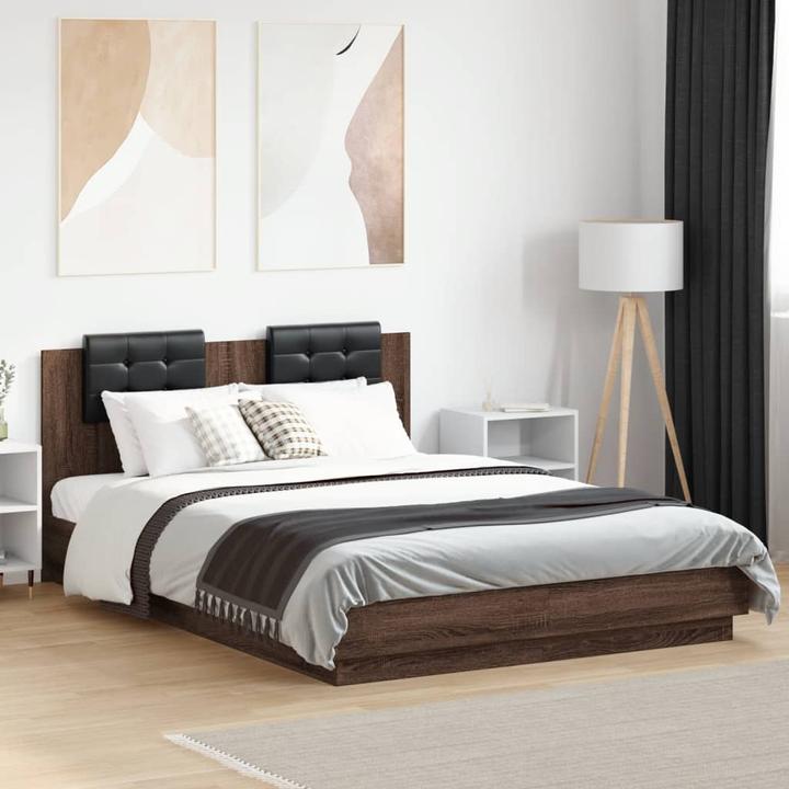 Actual product image VidaXL Bed frame with headboard (120 x 200 cm)