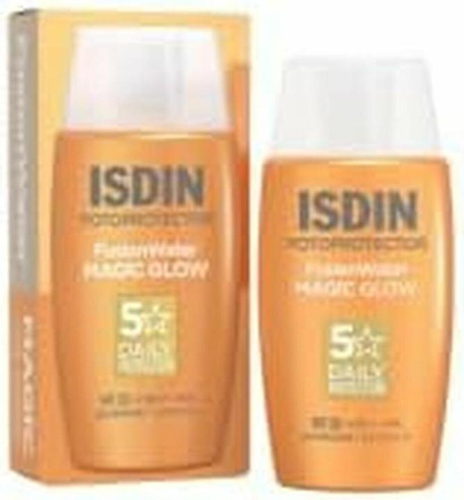 Actual product image Isdin Fotoprotector Water Magic Glow Spf 50 50ml (Sun cream face, SPF 50, 50 ml)