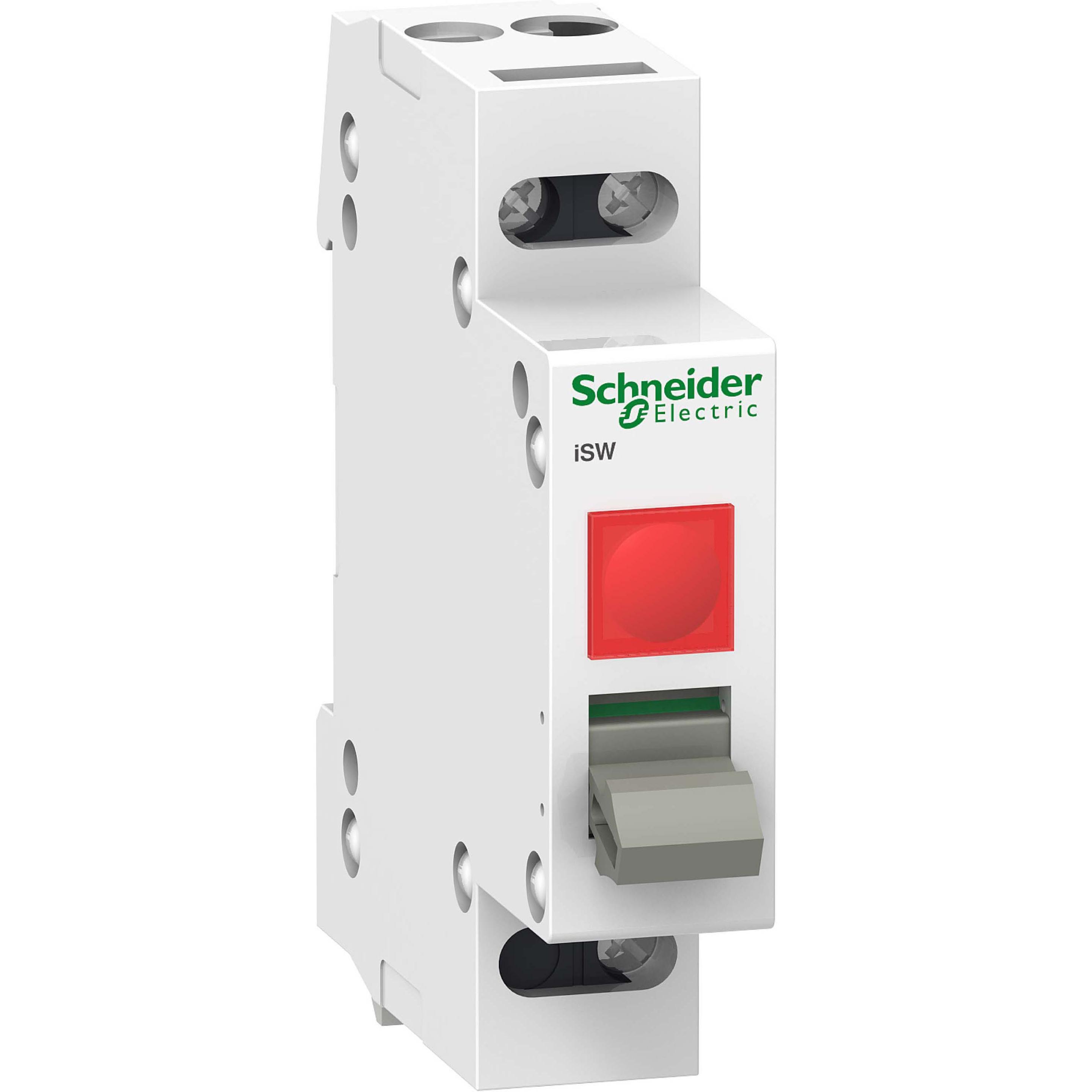 Schneider Electric, Systemstromversorgung, Acti9 iSW Switch Disconnector 1P 32A Red