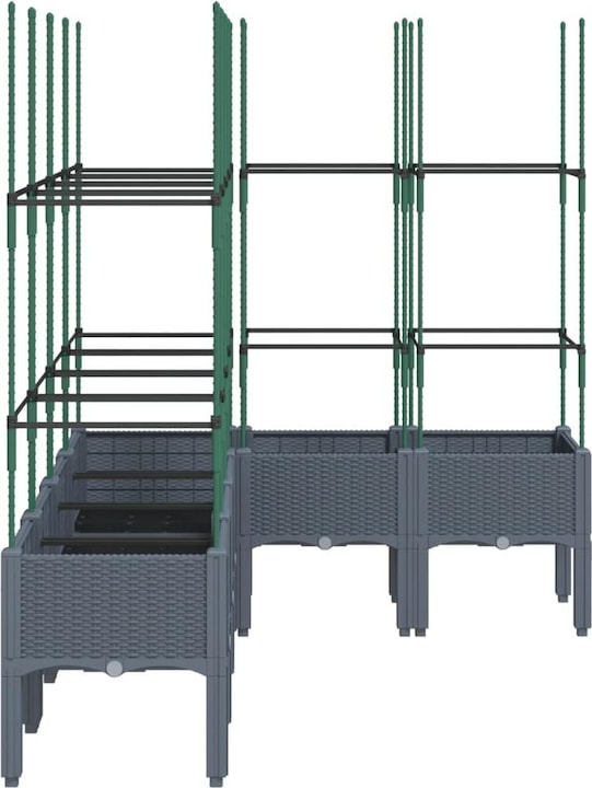 Actual product image VidaXL Planter with trellis PP