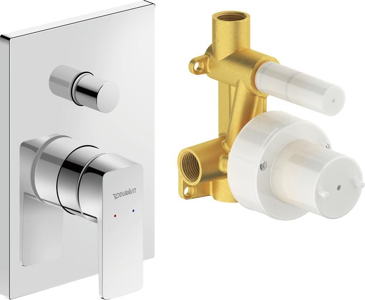 Actual product image Duravit Manhattan concealed single-lever mixer set, 2 consumers, chrome, MH4210008010