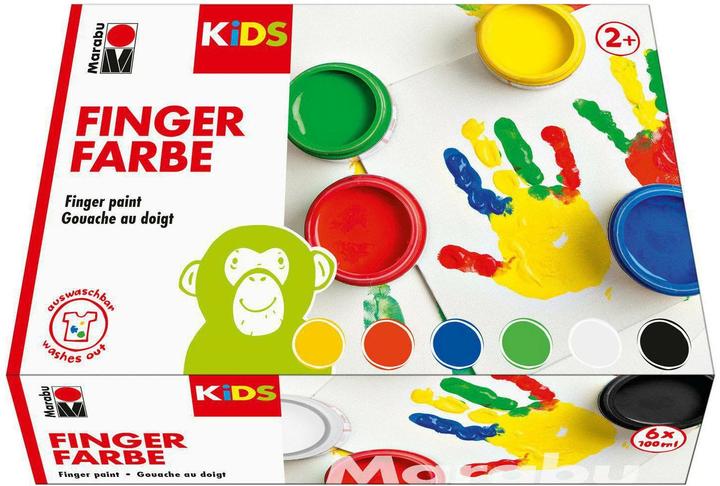 Marabu Kids Finger Colours (Multi color, 600 ml)