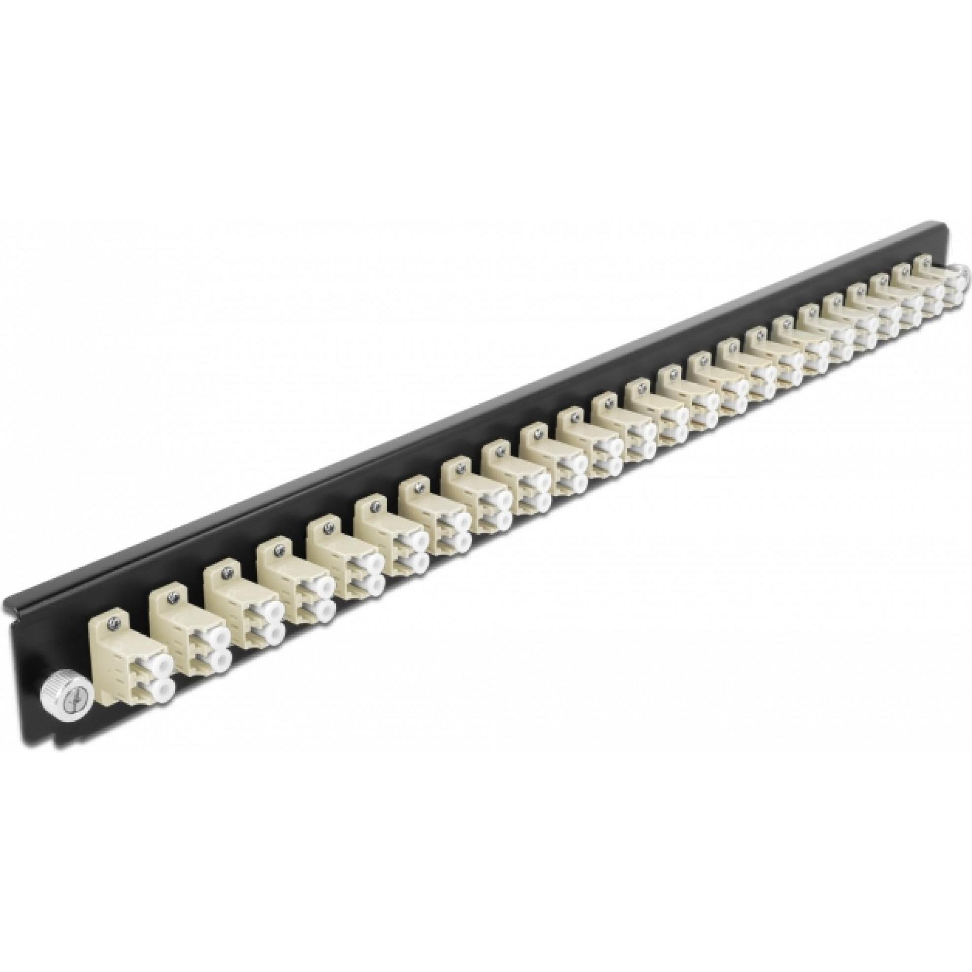 Delock Rack-Montageblech für Glasfaser-Spleissbox, Server Zubehör, Beige