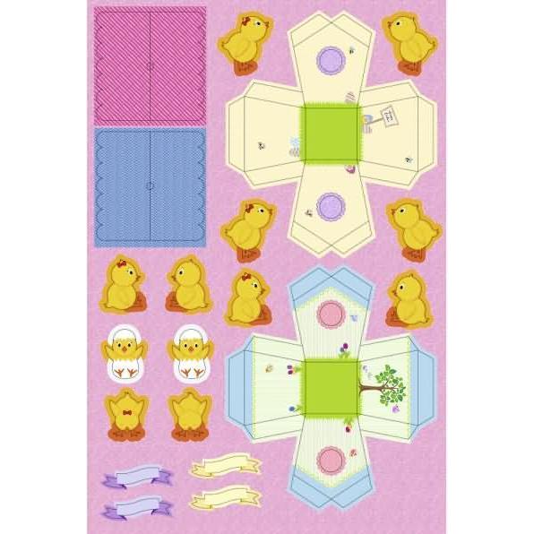 Thumbnail - Ursus Paper Birdhouses 'Küken' Set für 2 grosse und 8 kleine Vogelhäuschen