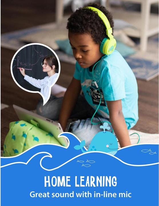 Actual product image Planet Buddies Whale Wired Kid's Headphone