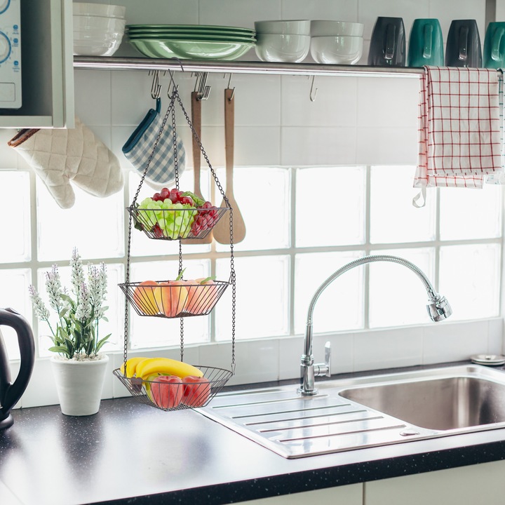 Image du produit Relaxdays Obstkorb (28 x 28 x 73 cm)