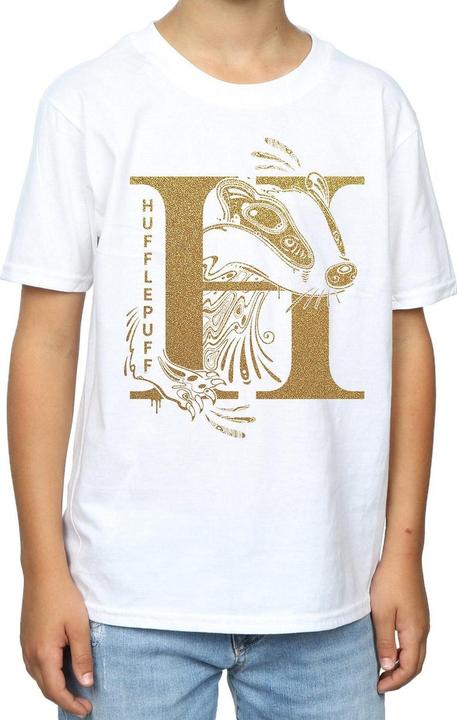 Image du produit - T-shirt HUFFLEPUFF GLITTER - Garçon (116)