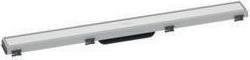 Actual product image hansgrohe HG shower channel RainDrain Match m height-adjustable frame 800mm matt white (800 mm)