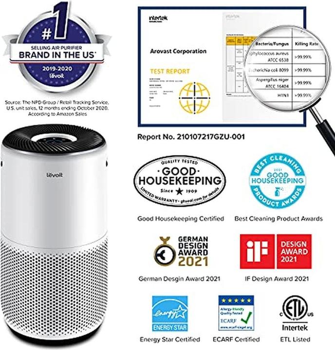 Actual product image Levoit Air purifier for allergy sufferers, Core400s (83 m²)