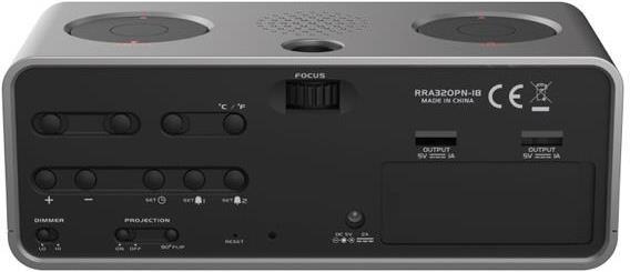 Actual product image Oregon Scientific Radio clock radio with projection clock RRA320PNX