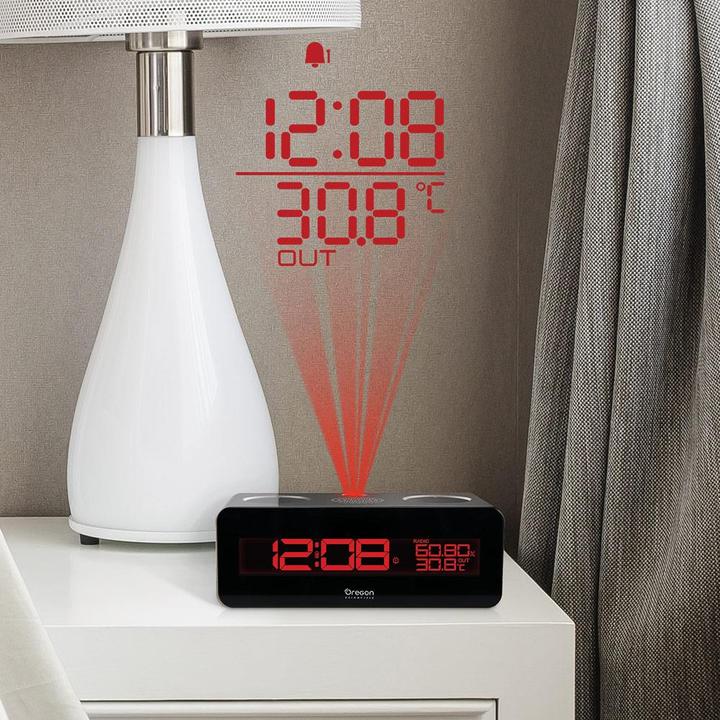 Actual product image Oregon Scientific Radio clock radio with projection clock RRA320PNX
