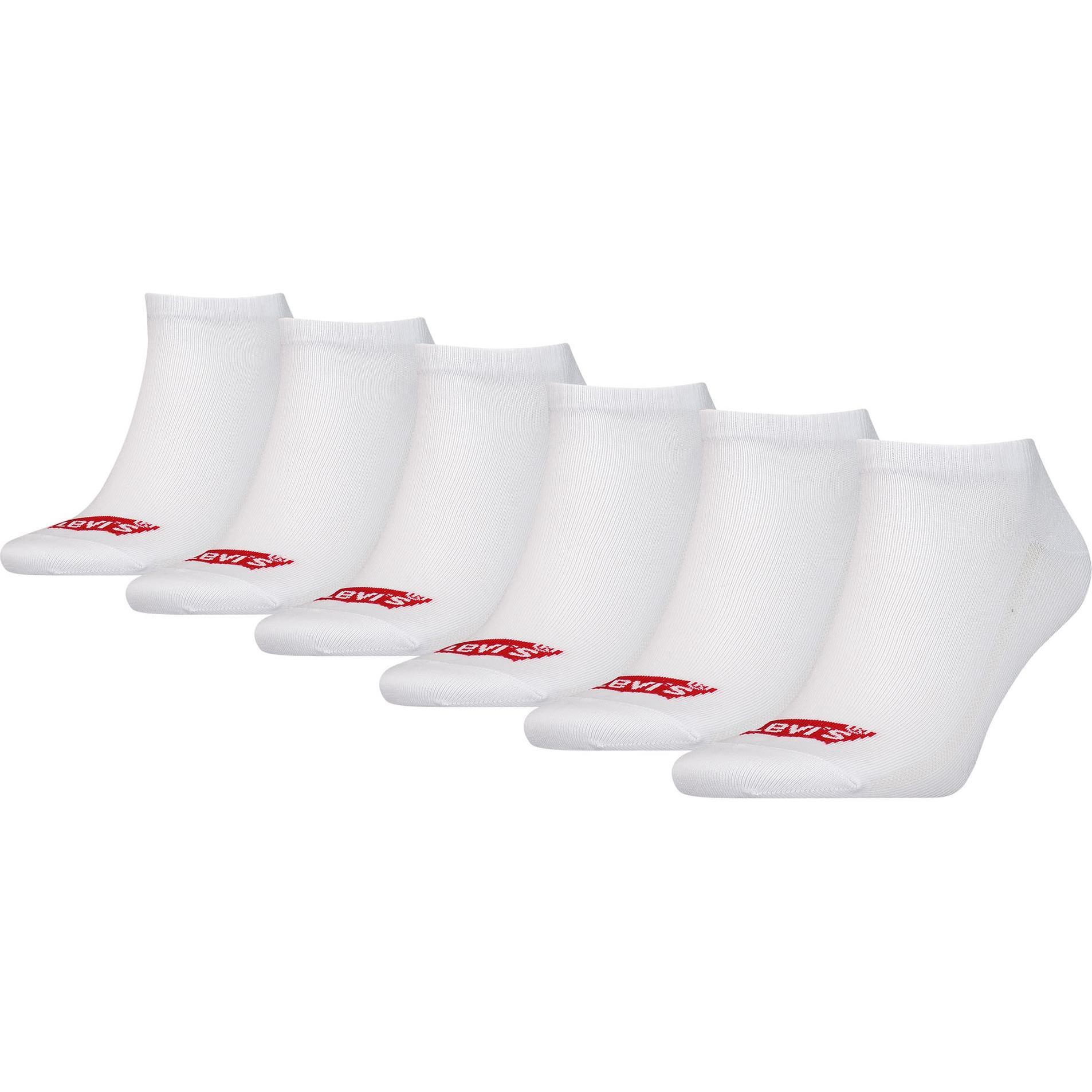 Levis, Herren, Socken, Socken Sportlich Bequem sitzend, Weiss, (6er Pack, 43 - 46)